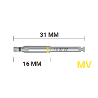Имплантовод для наконечника VEGA MV длинный, желтый