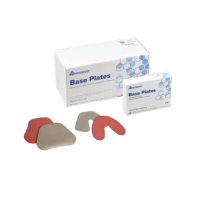 Базисные зуботехнические пластины, СЕРЫЕ, для гипсовых моделей, в упаковках: НИЖНИЕ 100 шт.