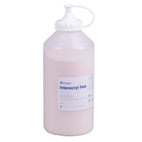 Порошок пластмассы для изготовления бюгельных протезов INTERACRYL HOT, для горячей полимеризации, цвет №3 (розовый прозрачный). Упаковка 1000гр.