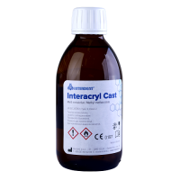 Жидкость для пластмассы INTERACRYL CAST, для холодной полимеризации. Упаковка 250мл.