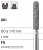 Боры стоматологические алмазные FG 881/016, бел., 6шт. ISO код 314141514016