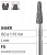 Боры стоматологические алмазные FG 846KR/019, син., 6шт. ISO код 314545524019