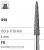 Боры стоматологические алмазные FG 898/018, зел., 6шт. ISO код 314586534018