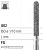 Боры стоматологические алмазные FG 882/010, оранжевый, 6шт. ISO код 314142494010.