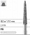 Боры стоматологические алмазные FG 879К/017, черный, 6шт. ISO код 314299544017