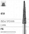 Боры стоматологические алмазные FG 850/016, желтый, 6шт. ISO код 314199504016.