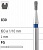 Боры стоматологические алмазные FG 830/009, белый, 6шт. ISO код 314235514009.