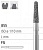 Боры стоматологические алмазные FG 855/015, красн., 6шт. ISO код 314197514015.