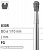 Боры стоматологические алмазные FG 830R/012, зеленый, 6шт. ISO код 314237534012