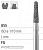 Боры стоматологические алмазные FG 855/015, зол., 6шт. ISO код 314197514015