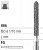 Боры стоматологические алмазные FG 886/016, 6шт. ISO код 314131524016