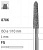 Боры стоматологические алмазные FG 878K/014, красный, 6шт. ISO код 314298514014.