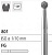 Боры стоматологические алмазные FG 801/033, оранжевый, 6шт. ISO код 314001494033.