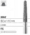 Боры стоматологические алмазные FG 886Z/018, зел., 6шт. ISO код 314210534018