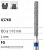 Боры стоматологические алмазные FG 837KR/011, зеленый, 6шт. ISO код 314158534011