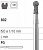 Боры стоматологические алмазные FG 802/012, 6шт. ISO код 314002524012