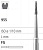 Боры стоматологические алмазные FG 955/011, 6шт. ISO код 314699534011