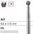 Боры стоматологические алмазные FG 801/023, золот., 6шт. ISO код 314001514023