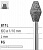 Боры стоматологические алмазные FG 811L/038, черн., 6шт. ISO код 314039544038